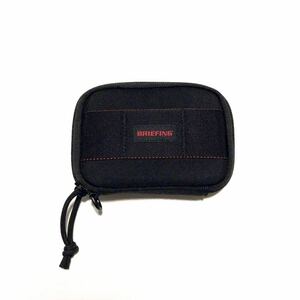 未使用/BRIEFING/SHORT WALLET/BLACK/Round Zip/ブリーフィング/ショートウォレット/ブラック/1050デニールバリスティックナイロン