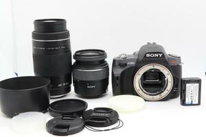 【A2032】 SONY α380 DSLR-A380 ダブルズームセット ソニー