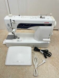 ST0214 JANOME/ジャノメ COSTURA 800DB コスチューラ コスチューラー ミシン MODEL767型 フットコントローラー付き 動作品