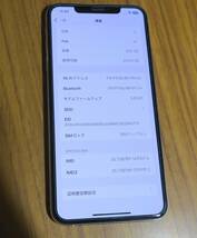 iPhone Xs Max 256GB MT6V2J/A 国内版SIMロックフリー 中古美品 送料無料 判定〇 au SIMロック解除済み_画像1