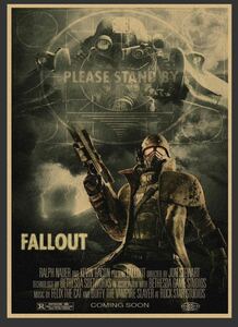 激レア　2024最新米国実写版ドラマ フォールアウトfallout レンジャー 宣伝ポスター　新品　デザートレンジャーとBOSナイト