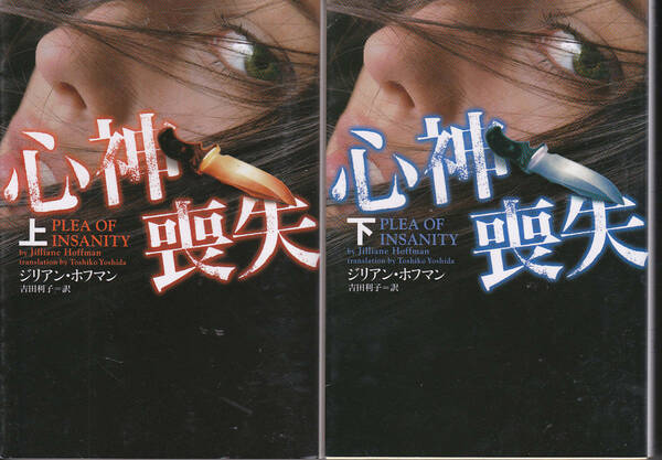 0383【送料込み】《海外ミステリー》ジリアン・ホフマン著「心神喪失」上下2巻　ヴィレッジブックス文庫