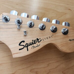 【出音OK】Squier by fender STRAT ストラトタイプ 黒の画像6