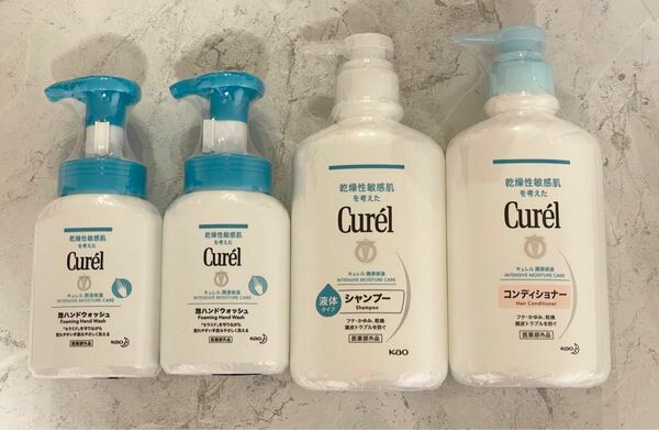 Curel キュレル　泡ハンドウォッシュ　シャンプー　コンディショナー　セット　 花王