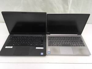 DELL Latitude 7400 COREi7 HDDなし 中古品1台 Lenovo ideapad 320s-13IKB COREi5 HDDなし中古品1台 2台セット