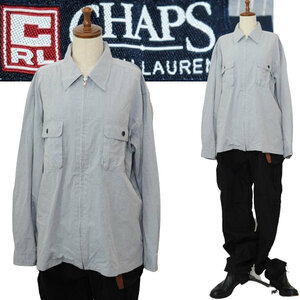 ★【90s 国内正規品 日登美モデル】 CHAPS RALPH LAUREN チャップス ラルフローレン コットン100％ やや薄手 チェック柄 シャツジャケットL