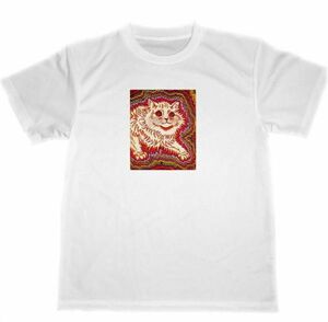 Art hand Auction Louis Wain Dry T-shirt Cat Cat Illustration Painting Goods, Medium size, Crew neck, letter, logo