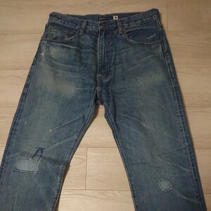 リーバイス 551 Z Levi's Made&Crafted メイドアンドクラフテッド 32×32(ウエスト84股下79)セルビッチデニム リペア加工 日本製 