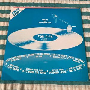 国内プロモ singles on november 1989 LP aldj-1024 big fun bauhaus depeche mode ユーロビート promo dj