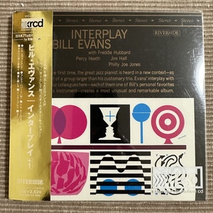 美品 XRCD 紙ジャケ ビル・エヴァンス Bill Evans「インタープレイ」 透明アウター、帯付 高音質 xrcd仕様 2003年発売