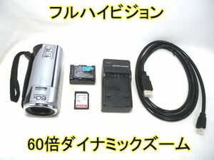 ☆ビクター JVC フルハイビジョン Everio GZ-E311 光学40倍ズーム☆内蔵8GB＋16GBカード付