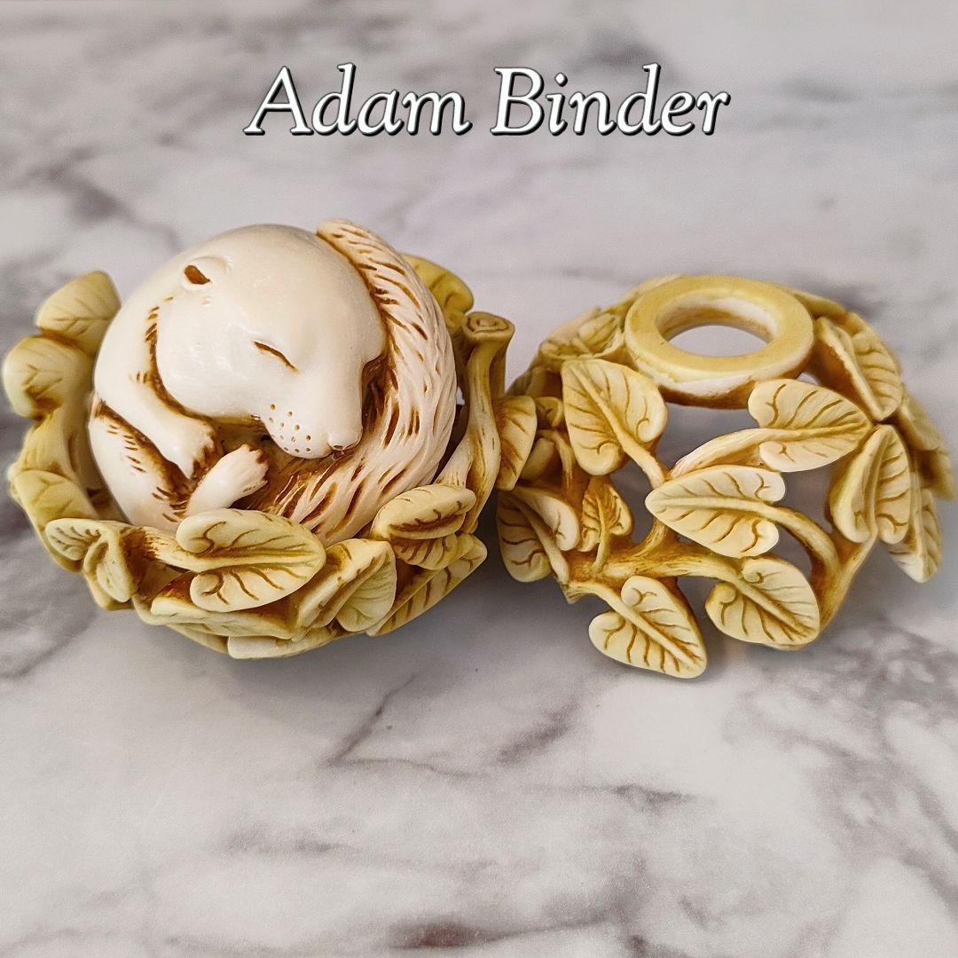 Adam Binder Sculpture Art, Limited to 1000 pieces worldwide, Dormouse Sleeping in the Shade, Sculpture, Figure, Rare Item, Certificate, Special Box Included, Handmade Work, Eden, Excellent Condition, Sculpture, object, Oriental sculpture, others