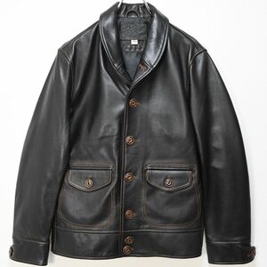 極美品　Curphey Leather ホースハイド　レザージャケット　馬革　ブラック