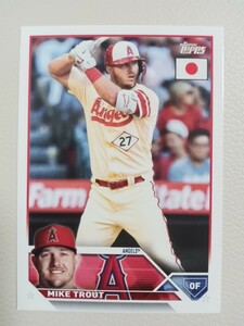 MLB 2023 TOPPS JAPAN EDITION トラウト ベース #27