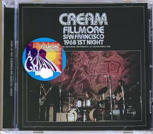 CREAM - FILLMORE SAN FRANCISCO 1968 1ST NIGHT(1CD)