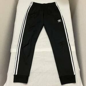 美品 adidas アディダスオリジナルス トラック パンツ 黒 白 ジャージ トレフォイルロゴ CW1275 ズボン メンズ men's トラックジャージ 下