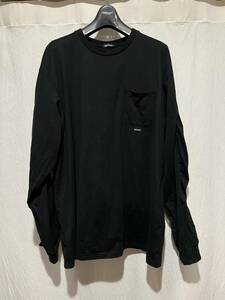 Undercoverism アンダーカバイズム UNDERCOVER アンダーカバー 21AW ユガミパッカリング L/S PK TEE ロンT ブラック サイズ3