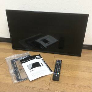 □ 2022年製 32型 地上・BS/110° CS デジタル対応 ハイビジョンテレビ TV32 HDMI 壁掛け リモコン アグレクション 動作確認済み□24020101