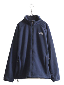 US企画 ノースフェイス フルジップ フリース ジャケット メンズ XL The North Face ジャンパー ブルゾン アウトドア 大きいサイズ ネイビー