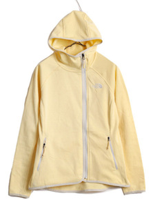 US企画 ノースフェイス アシンメトリー フリース パーカー ジャケット レディース M 古着 The North face アウトドア ブルゾン フルジップ