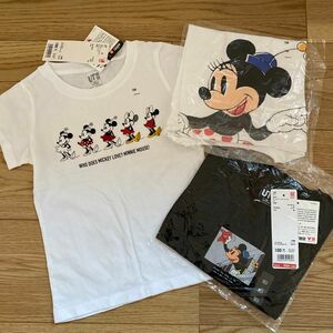 ユニクロ　半袖 Tシャツ　ミニー　100 新品　3点セット　ディズニー　UT 保育園着　部屋着　半袖Tシャツ　夏服　UNIQLO