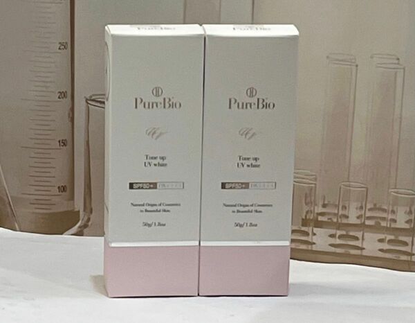 PureBio ピュールビオトーンアップ UV ホワイト 50g 2本