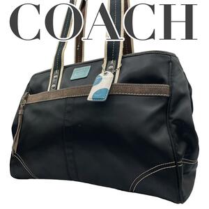 COACH コーチ　F11994 ナイロン　トートバッグ　ショルダーバッグ　黒