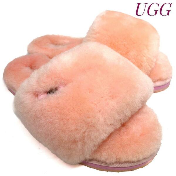 ☆即決・送料無料☆【未使用・展示品】UGG アグ Cozy Slide コージースライド ピンク 23cm シープスキン フォーマル カジュアル レディース