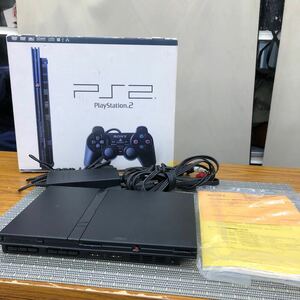 SONY PlayStation2 SCPH-70000CB ソニー プレイステーション2 チャコールブラック 薄型 箱付 