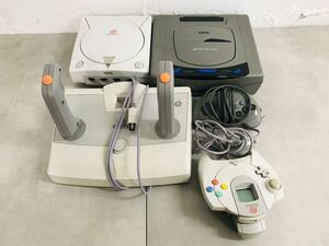 b0213-29★ SEGA セガサターン 本体 HST-3200コントローラー / ドリームキャスト HKT-3000 本体 コントローラー ツインスティック まとめて