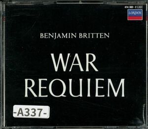 【LONDON】 ベンジャミン・ブリテン: 戦争レクイエム　　ブリテン指揮、メロスアンサンブル、LSO、ディースカウ　2枚組　-A337-　CD