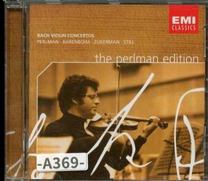 【EMI】 ヨハン・セバスティアン・バッハ　バッハ：ヴァイオリン協奏曲 & オーボエ協奏曲　　パールマン、バレンボイムほか　-A369-　CD