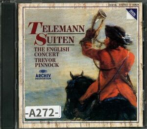 【ARCHIV】テレマン: ３つの組曲集　 トレヴァー・ピノック　 イングリッシュ・コンサート　　-A272-　CD