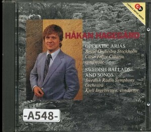 【CAPRICE】オペラアリア集＆スウェーデン歌曲集：ワーグナー、ヴェルディ、モーツァルトほか　　ホーカン・ハーゲゴード　　-A548-　CD