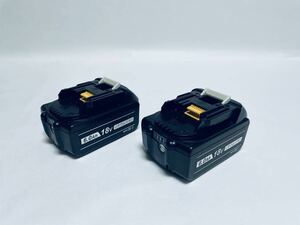 送料無料 新品 2個 18V BL1860b 残量表示 マキタ 互換 バッテリー 6.0Ah LED残量表示 純正充電器対応【2個セット】