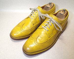 【送料無料】4026■FLORSHEIM by Duckie Brown/フローシャイム■ロングウイングチップ/イエロー/グッドイヤーウエルト/27.5-28cm■