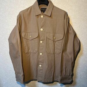 PENDLETON 長袖ブルゾンシャツ/M/コットン/BEG 長袖 シャツジャケット