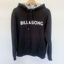 3072 ビラボン BILLABONG パーカー 裏起毛 メンズ 古着 黒_画像1