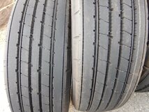 新車外し 6本価格★パT8682■215/70R17.5 123/121J BRIDGESTONE エコピア RIB R173 2023年製 夏タイヤ★条件付送料無料★地山 トラック_画像2