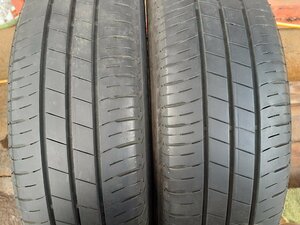 CNF4965②■155/65R14 75S　2本のみ　BRIDGESTONE Ecopia EP150　送料無料 夏 ワゴンR ムーブ デイズ パレット タント N-BOX ラパン