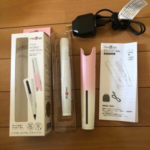 モッズヘア モバイルヘアアイロン MHS-1341-P ピンク×ホワイト ストレートヘアアイロン