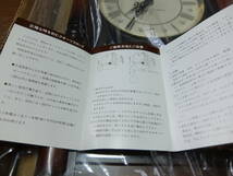 未使用新品　マルマン WQ826　掛時計　柱時計　振子時計　クオーツ　取扱説明書付　レトロ　１台　_画像8