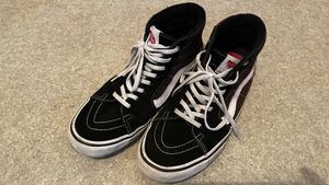 ☆売切☆VANS/バンズ/ヴァンズ/SK8-HI/PRO/28cm/ブラック/ホワイト/黒/白/US10/メンズ/スニーカー/オールドスクール/エラ/クラシック/