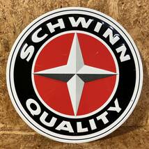 Schwinn シュウィン TIN SIGN 直径30cm 看板 プレート ビーチクルーザー BICYCLE 自転車_画像1