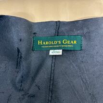 【美品】HAROLD'S GEAR/ハロルズギア★スウェード　半袖　ジャケット　一枚革　レザー　豚革_画像4