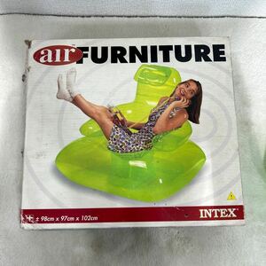 【未使用品】INTEX エアーファニチャー　TVチェアー　空気　椅子　1m四方位