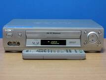 SONY★良品 メンテ済 動作良好★高性能 VHSビデオデッキ★リモコン&CD取説付★SLV-NX11_画像3