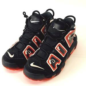 NIKE/ナイキ AIR MORE UPTEMPO エアモア アップテンポ レーザークリムゾン CJ6129-001 US8.5 スニーカー ブラック 菊RH