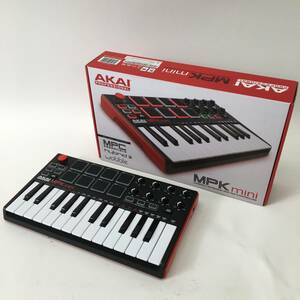 1スタ AKAI Professional MPK mini MK2 MIDIキーボード 音響機材 通電確認済 24b菊RH