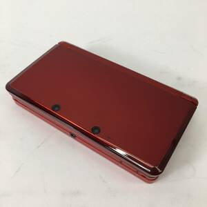 Nintendo/ニンテンドー 3DS 本体のみ メタリックレッド タッチペン欠品 初期化済 24b菊HG